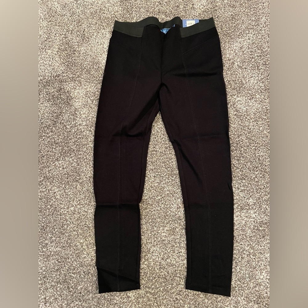 Vera wang black skinny pull on pant